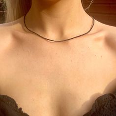 Black tourmline choker necklace made with 3mm faceted beads which give off a sparkle when catches the light.  38-40cm adjustable  Protection  Grounding  Self control Aura Protection Other chokers available from the drop down menu. Can be a gift for loved ones, friends or a treat to yourself.   Comes in a gift bag. PER ORDER you will receive a complimentary crystal that will be chosen intuitively and an oracle card.  Instructions for how to cleanse and charge will also be included. Please note that due to the fact these are natural stones, the colours may vary but will be equally as beautiful. Feel free to contact us if you have any questions at all. We are happy to offer more information if required. Adjustable Crystal Necklaces With Gemstone Beads, Minimalist Adjustable Crystal Choker Necklace, Minimalist Adjustable Crystal Choker, Dainty Adjustable Faceted Crystal Necklace, Adjustable Single Strand Crystal Choker Necklace, Dainty Faceted Crystal Necklace With Adjustable Chain, Adjustable Single Strand Crystal Choker, Dainty Faceted Crystal Necklace With Adjustable Fit, Minimalist Faceted Bead Choker Necklace