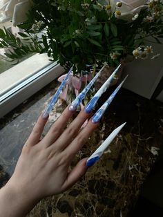 Long Fingernails, Exotic Nails, Money Makers, Pretty Nails, Nail Designs, Money, Nails