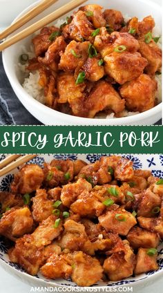 this spicy garlic pork recipe is so good and easy to make