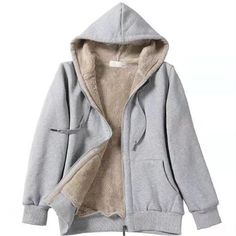 Description Feature: 100% Brand new and high quality Style: casual Size: M,L,XL,2XL,3XL,4XL Gender: women Color: light grey,dark grey,black,red,navy blue Material: polyester Fabric: fleece Sleeve length: long sleeve Thickness: thick Neckline: hooded Length: hips Pattern: solid Season: winter Occasion: everyday Garment:Hand washing or machine washing,line dry. Package:1pcs hoodie Note:  1.Due to the light and screen difference, the item's color may be slightly different from the pictures. Please Pull Over Jacket, Over Jacket, Plush Coat, Solid Color Sweater, Loose Coats, Top Wedding Dresses, Jacket Outfit, Dress Shirts For Women, Loose Sweater