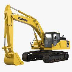 an excavator is shown on a white background with no image to describe