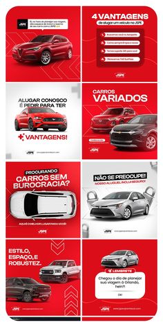 an advertisement for the spanish car brand, which is being advertised in several different languages