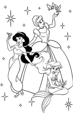 disney princesses coloring pages for kids to print out and color with their names on them