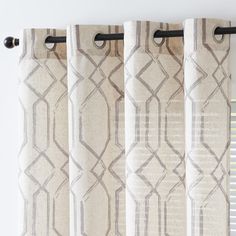 PRICES MAY VARY. Ready Made: Geometric curtains package includes 2 panels in 50 inch wide by 84 inch long each, 100 by 84 combined, with 8 (1.6" inner diameter) antique bronze grommets to suit most standard or decorative curtain rod. Geometric Curtains: A modern take on moroccan tile design gives the linen drapes a stylish twist from a farmhouse look. Crafted from open woven linen fabric, the beautiful gem shape curtains add the finishing touch to your home decor. Light Filtering Curtains: Get y Curtain To Match Brown Furniture, Curtain To Match Brown Living Room Furniture, Accessories For Walls And Curtains With Dark Leather Furniture, Curtains To Go With Grey Carpet, Curtains For Brown Couch Fabric, Curtains To Go With Grey Sofa, Curtains For Brown Leather Sofa, What Color Curtains Go With Dark Gray Couch, Curtains To Go With Light Grey Couch