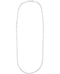 .925 Sterling Silver (Rhodium finished), hallmarked 925 16 Inch Paperclip Chain 2.5mm width Wish by Amanda Rose Paperclip Chain Necklace, Amanda Rose, Paper Clip, Chains Necklace, Chain Necklace, 925 Sterling Silver, Necklaces, Sterling Silver