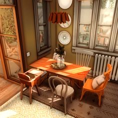 Ts4 Interior, Sims 4 Interior, Sims Room, 70s Furniture, The Sims 4 Lots, San Myshuno, Maxis Match Cc, Sims 4 Challenges, Green Apartment