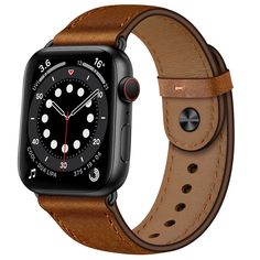 PRICES MAY VARY. For Apple Watch Leather Band: Compatible with Apple Watch 41mm 40mm 38mm ALL Models, including: SE2 / SE / Series 9 /Series 8 / Series 7 / Series 6 / Series 5 / Series 4 / Series 3 / Series 2 / Series 1. Adjustable to fit a wrist size of 6.02''-8.58''(153mm—218mm), You can achieve the perfect fit for your small or large wrist. For Apple Watch Band 41mm 40mm 38mm: 100% Genuine Leather Band. Premium soft top grain leather with stainless steel connectors seamlessly connect to your Apple Watch Leather, Apple Watch 42mm, Apple Watch Bands Leather, Apple Watch Models, Apple Watch Band, Top Grain Leather, Series 3, Leather Band, Apple Watch Bands