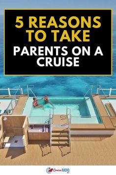 A serene cruise ship infinity pool overlooking crystal-clear turquoise ocean waters under a sunny sky Best Vacation Destinations, Cruise Trip, Cruise Travel