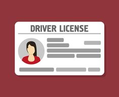 a driver license card with a woman's face on it, and the words driver license