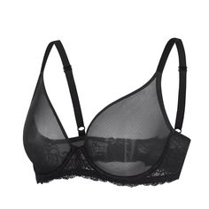 PRICES MAY VARY. Ultra-soft, stretchy mesh fabric offers breathable lightweight support Double-layered sheer unlined cups provide a natural shape Underwire offers great support Full coverage design prevents spillage See-through mesh with embroidery floral side wings adds sexiness Wrap yourself in the soft, breathable embrace of our lightweight power mesh for a subtle lift.
 Embrace your natural shape with our non-padded bra design. Crafted from sheer mesh, this bra offers a touch of sensuality w Bra Design, Bra Image, Sheer Bra, Mesh Bra, Unlined Bra, Embroidery Floral, Lounge Lingerie, Everyday Bra, Padded Bra