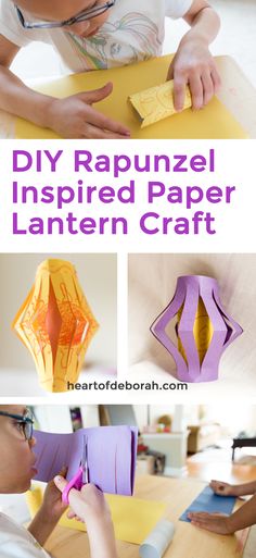 the instructions to make this paper lantern craft are easy and fun for kids, too