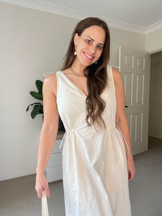 large chest dress, adjustable dress, monochrome outfit Maxi Dress Outfit Summer, Adjustable Dress, Cream Maxi Dress, Maxi Dress Outfit, Monochrome Outfit, Dress Outfit, Sydney Australia