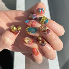 Trash Nails, Asian Nail Art, Sleek Short Hair, Junk Nails, Asian Nails, Short Gel Nails, Scandinavian Furniture, 3d Nail Art, Funky Nails