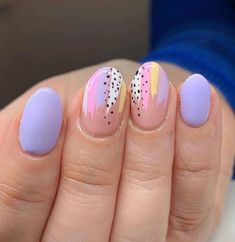 Unghie Nail Art, Nails Art Designs, Cute Gel Nails, Nails 2023, Short Acrylic Nails Designs, Funky Nails, Chic Nails, Short Acrylic Nails