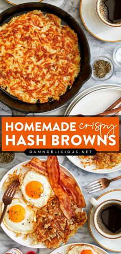 Whip up this quick and easy breakfast idea! In just a few steps, you can have these perfectly golden and super crispy homemade hash browns. Check out what you can serve with them for a delightful brunch recipe! Crispy Hashbrowns, Shredded Potatoes, Potato Recipe, Breakfast Idea, Hash Browns, Easy Weeknight Meals