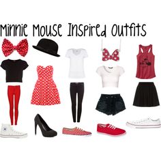 minnie mouse inspired outfits - Polyvore Costumes For Teenage Girl, Disney Themed Outfits, Disney Inspired Fashion, Disneyland Outfits, Character Inspired Outfits, Disney Bound Outfits, Disney Inspired Outfits, Stil Boho, Casual Cosplay