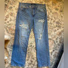 Brand New, Super Cute Jeans Size 10 Regular Aeropostale Jeans, Cute Jeans, Jeans Color, Aeropostale, Colored Jeans, Jeans Size, Color Blue, Straight Leg, Super Cute