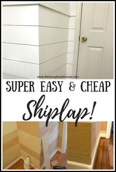 an easy and cheap diy shiplap project