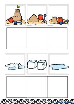 the sandcastle worksheet for kids to learn how to make sandcastles