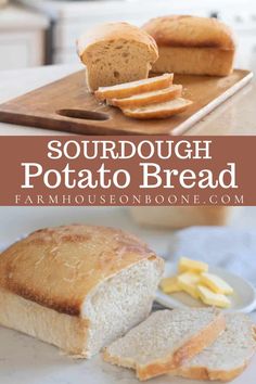 this is an image of sourdough potato bread