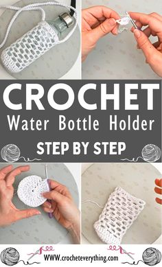 This Crochet Water Bottle Holder Tutorial is just what you need to make a nifty accessory for your daily hydration. Easy to follow and perfect for beginners, it guides you through each step to crochet a custom holder that keeps your water bottle snug and accessible. Crochet Bow Pattern, Crochet Water Bottle, Crochet Star Stitch, Cross Body Bag Pattern, Crochet Backpack Pattern, Crochet Wrap Pattern, T Craft, Single Crochet Decrease