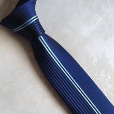 Item Type: TiesPattern Type: PatchworkGender: MaleStyle: FashionMaterial: Polyester, Rayon, Wool, Microfiber Size: 2.2 x 58 inch. (5.5 x 148 cm) Fitted Blue Standard Tie, Navy Fitted Tie For Office, Fitted Blue Office Ties, Luxury Ties, Mens Luxury, Vertical Stripes, Size 2, Stripes, Wool