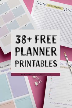 the free planner printables are great for organizing your home or office, and it's easy to use