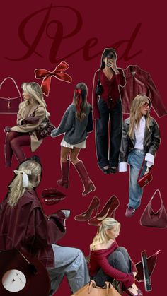 Dark Red Aesthetic Red Clothing, Clothing Aesthetic, Red Outfit, Dark Red, Birthday Party, Birthday, Red, Clothes