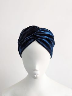 Dark Blue Colour, Style Headband, Stylish Headbands, Twist Style, Sensitive Scalp, Velour Fabric, Twist Headband, Fabric Remnants, Dark Blue Color