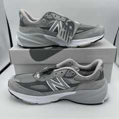 New Balance Women's W990gl6 Grey Suede/Mesh - Size 9.5,9,7.5 Brand New Authentic Retail $200 New Balance 990v3, New Balance 520, Bright Sneakers, New Balance Gray, Shoes New Balance, Mens Trail Running Shoes, Dad Sneakers, New Balance Men, New Balance Women