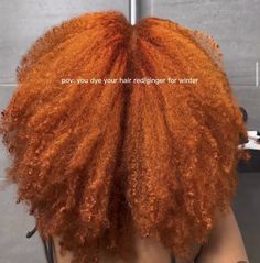 Red Orange Hair, Girl Hair Colors, Honey Brown Hair, Feed In Braids Hairstyles, Braid Patterns, Colored Curly Hair