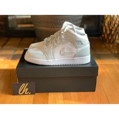 Thank You For Considering Our Store! We Appreciate Your Business And Support! Air Jordan 1 Mid “Grey Camo” Women’s Size 8.5 Youth Size 7y Brand New With Box Guaranteed 100% Authentic! Dd3235-100 Reach Out Before Submitting An Offer Since We Have This Item Listed Elsewhere & Want To Make Sure We Don’t Oversell! We Consider All Reasonable Offers! With That Said, We Invite You To “Watch” Our Items To Receive Special Offers Sent Directly To You! Thank You For Visiting! Follow Us For More Updates Dai Camo Jordans, Air Jordan 1 Mid Grey, Jordan 1 Mid Grey, Grey Camo, Womens Jordans, Camo Colors, Air Jordan Shoes, Air Jordan 1 Mid, Jordan 1 Mid