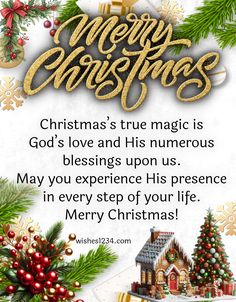 a christmas card with the words merry christmas