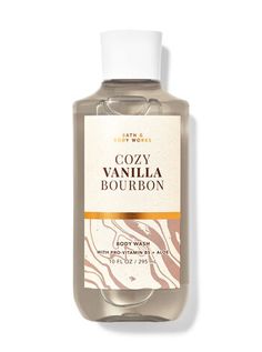 Cozy Vanilla Bourbon Body Wash | Bath & Body Works Dream Christmas, Vanilla Smell, Vanilla Bourbon, Body Tips, Fav Products, Hygiene Care, Smell Goods, Hygiene Products