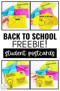 the back to school freebie student postcards