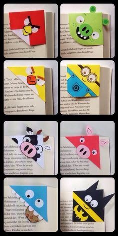 the instructions for how to make an origami bookmark