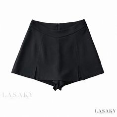 Lasaky - Chinese Style High-Waisted Skirt with Unique Side Slit Design Bodycon Dress Formal, Black Wide Leg Trousers, Formal Wear Dresses, Pant Length, College Fashion, Slim Waist, Olivia Mark, Wide Leg Trousers, Chinese Style