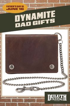 Foil cyber thieves and pickpockets with this RFID-blocking chain wallet crafted of premium leather. Wallet Craft, Chain Wallet, Wallet Chain, Foil, Wallet, Chain, Leather