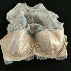 Beautiful Secret Bra With Silver Lace And Gold Design. Size 38ddd (The App Won't Let Me Choose That Size) Elegant Party Bra By Victoria's Secret, Victoria's Secret Elegant Party Bra, Elegant Victoria's Secret Party Bra, Silver Fitted Bra For Party, Elegant Victoria's Secret Wedding Bra, Silver Elegant Fitted Bra, Elegant Fitted Silver Bra, Elegant Fitted Gold Bra, Sequin Bra