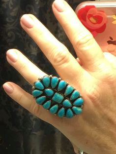 Huge Vintage Native American Turquoise & Sterling Silver Ring by TheThunderBirdRanch on Etsy Large Oval Turquoise Stone Ring, Unique Oval Turquoise Ring, Oval Turquoise Ring With Large Stone, Vintage Handmade Oval Turquoise Ring, Vintage Turquoise Oval Ring, Artisan Oval Turquoise Collectible Ring, Handmade Vintage Turquoise Oval Ring, Handmade Oval Turquoise Ring Collectible, Unique Oval Turquoise Collectible Ring