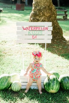 Watermelon Birthday Party Theme, Jj Heller, Watermelon Birthday Parties, 1st Birthday Pictures, 1st Birthday Photoshoot, First Birthday Pictures, Watermelon Birthday, 1st Birthday Themes, What A Wonderful World