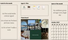 an image of a wall calendar with different things in the page and it's caption