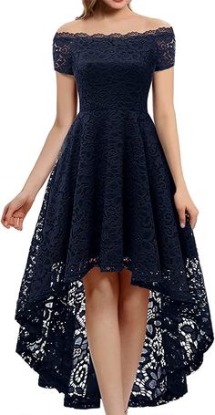 Formal party dress for women Graduation Dance, Off Shoulder Bridesmaid, Off Shoulder Lace Dress, V Neck Cocktail Dress, Womens Outfits, Formal Dresses With Sleeves, 파티 드레스, Lace Cocktail Dress, Lace Dress Vintage