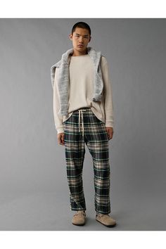 Super soft thermal fabric/Crew neck/Long sleeves/Straight hem Cozy Waffle Knit Sweater For Loungewear, Casual Plaid Crew Neck Sweater, Winter Waffle Knit Sweatshirt For Loungewear, Waffle Knit Sweatshirt For Loungewear, Cozy Waffle Knit Sweatshirt With Relaxed Fit, Cozy Waffle Knit Crew Neck Sweatshirt, White Jeans Men, Athletic Fit Jeans, Dream Jeans