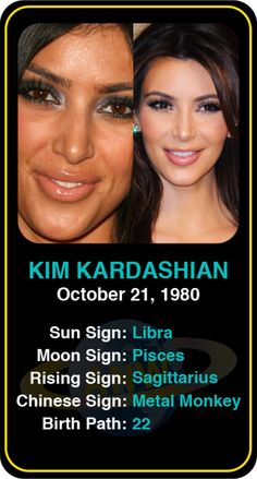 the poster for kim kardashian's upcoming show, sun sign libra