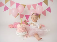 Connecticut Newborn Photographer, Coventry Connecticut Newborn Photographer, Litchfield County Newborn Photographer, Baby Photographer Connecticut, Connecticut Newborn- childs pose first birthday cake smash pink gold theme Pink 1st Birthday Photoshoot, Pink Cake Smash Photoshoot, Cake Smash Themes Girl, 1st Birthday Cake Smash Girl, 1 Year Baby Girl Birthday Cake, First Birthday Cake Smash Girl, Smash The Cake Girl, Boho Style Cake