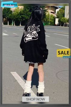 Gothic Oversized Hoodies Women Harajuku Hip Hop Black Graphic Sweatshirts Loose Casual Crewneck Tops Streetwear Grunge Oversized Harajuku Long Sleeve Outerwear, Oversized Harajuku Sweatshirt For Fall, Oversized Long Sleeve Harajuku Tops, Harajuku Style Oversized Hoodie For Fall, Oversized Harajuku Hoodie For Fall, Oversized Long Sleeve Hoodie For College, Oversized Winter College Sweatshirt, Oversized Harajuku Style Winter Sweatshirt, Oversized Harajuku Sweatshirt For Winter