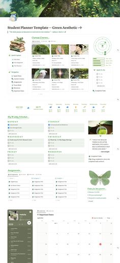 an image of a website page with many different things on it, including trees and grass