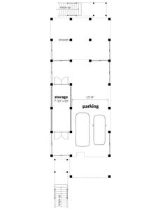 the floor plan for a parking garage