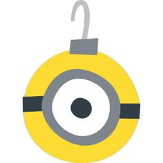 a yellow and gray minion hanging from a hook